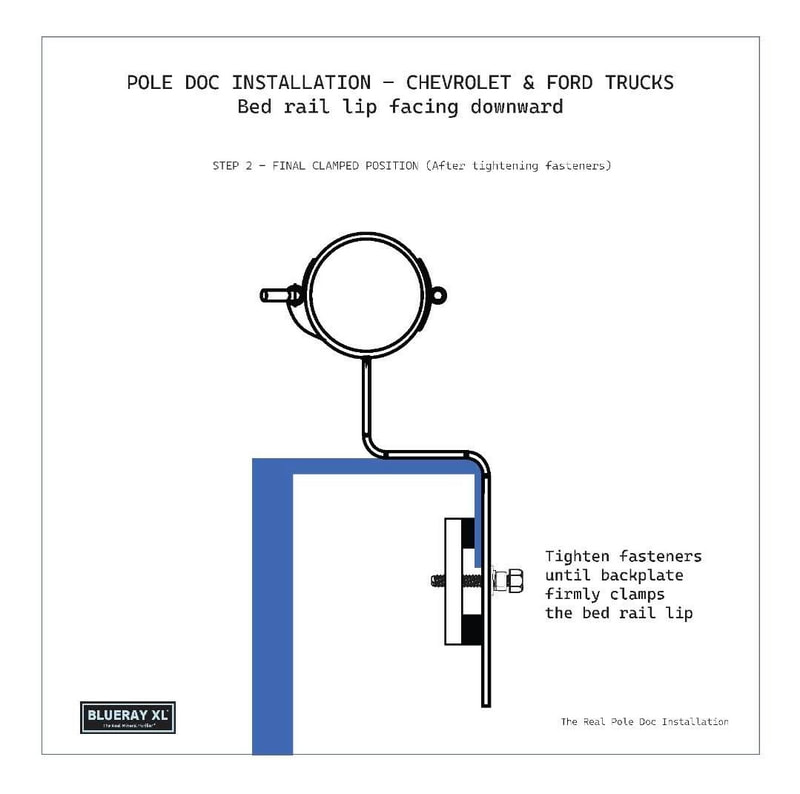 Diagram: installed clamp position